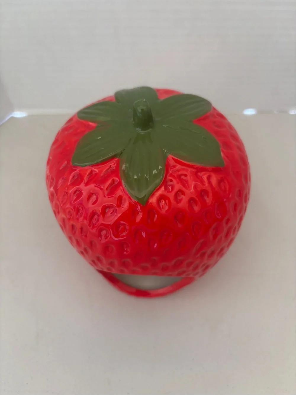 Ceramic Strawberry Small Pet Hideout